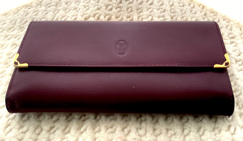 Cartier donna pelle bordeaux - cartier,